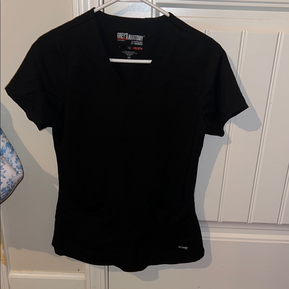 Grey's Anatomy Women's Black scrub top